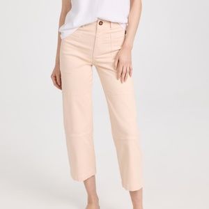 FRAME Oversized Pocket Utility Pants in Washed Nude NWOT